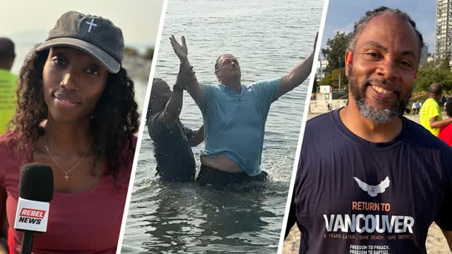 Street preacher � assaulted by LGBTQ+ mob in Vancouver � returns to baptize in peace