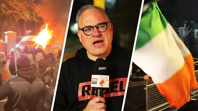 Reporting from Dublin�s refugee camp today was one of the wildest days of my life