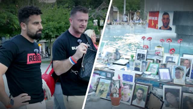 Tommy Robinson Reacts To Memorial for Victims of Hamas Terror