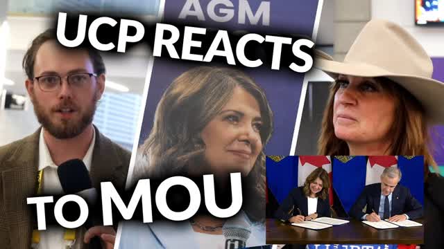 UCP voters react to Alberta's controversial new energy agreement with feds during annual convention
