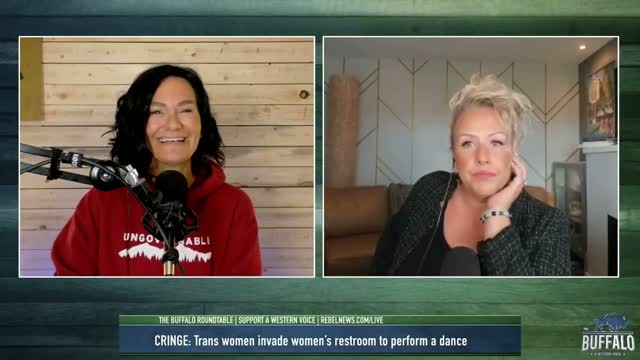 CRINGE: Men invade women's bathroom to support 'trans rights'