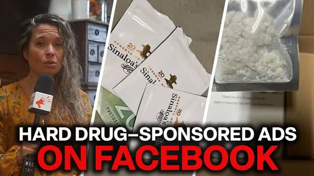 Open online sale of hard drugs advertised on Facebook