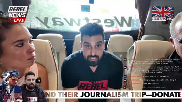 ? LIVE from the free speech tour bus in London