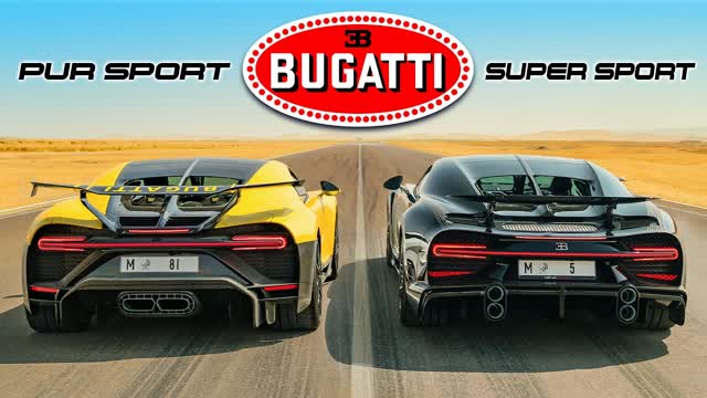 Bugatti Chiron Super Sport v Pur Sport: DRAG RACE