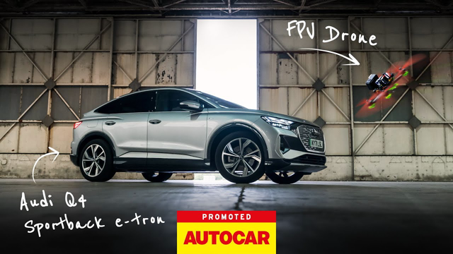 Audi Q4 Sportback e-tron: through the lens of an FPV drone pilot | Autocar | Promoted
