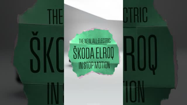 The Skoda Elroq takes the spotlight in stop motion | Autocar | Promoted #shorts #ytshorts