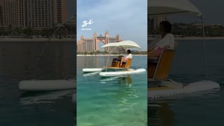 This blows the usual pedalos out of the water! 🌊 #sea #vehicle #boat