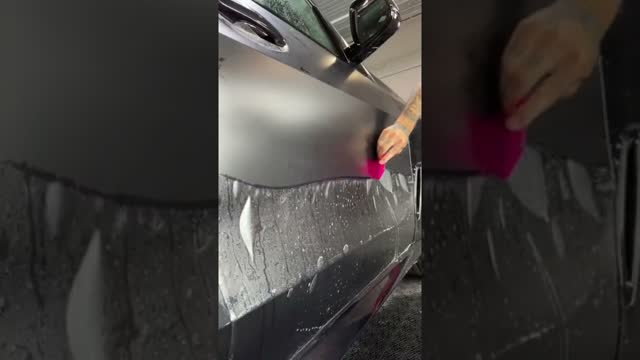 Car Wrapping is so Satisfying 😍 #shorts