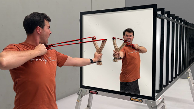 How Many Mirrors Stops a Slingshot?