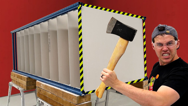How Many Dry Wall Panels Stops a Throwing Axe???