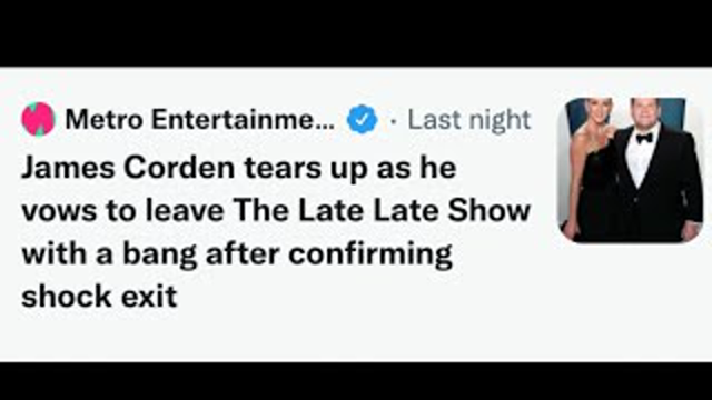 Jimmy Down - Corden Quits! (comedian Jimmy K-von breaks the news)
