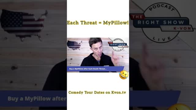 Each Threat = A MyPillow 😂💤 (comedian K-von trolls leftists)