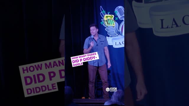 How many dudes did PDiddy diddle?!🤔💭🔢 #standupcomedy #funny #pdiddy (Comedian K-von)