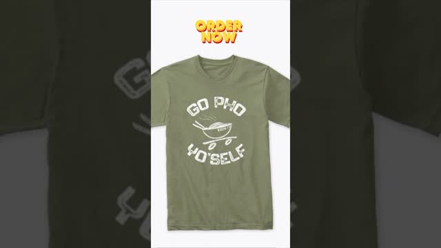 Go Pho Yo’Self merch. Tell people to 🚗🍲 TeeSpring.com/GoPho