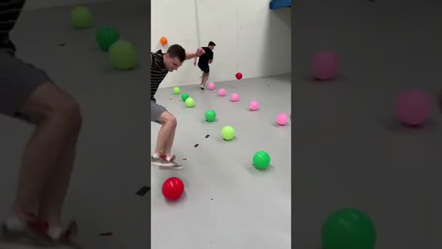 3 Person Balloon Pop Racing Is INTENSE!!!