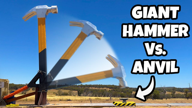 We Built a GIANT Hydraulic Hammer That Smashes EVERYTHING!
