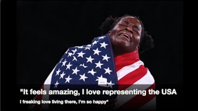Gold Medal Olympian Loves USA (comedian K-von cheers Tamyra)