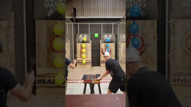 Axe Throw RACING is NEXT LEVEL...