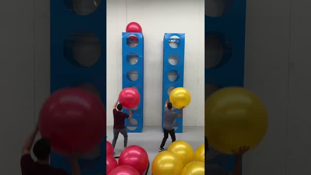 Exercise Ball Racing Is AWESOME 🔴🟡