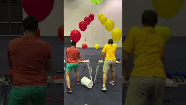 INTENSE Giant Balloon Pop Racing!!