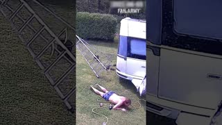 At least the trailer is clean 🤣 #FailArmy
