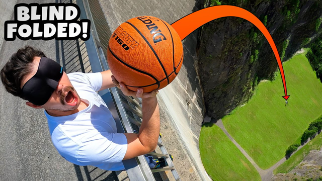 Can We Make a WORLD RECORD 165m Blindfolded Basketball Shot?