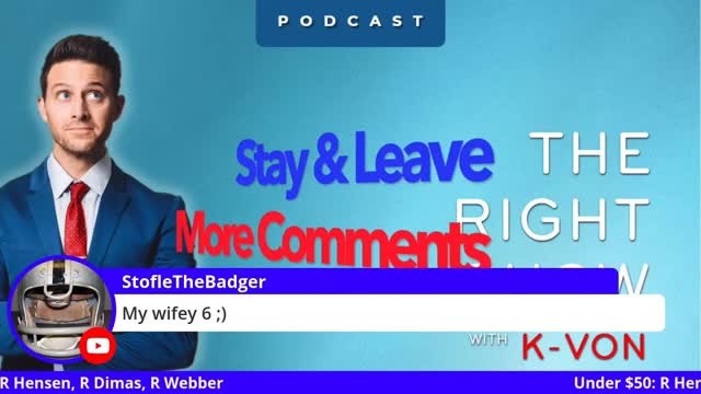 "The Right Show LIVE" - To Mask or Not To Mask, That is the Question (w/ K-von)