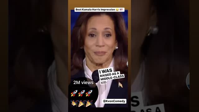 Who’s voting for a Middle-Class joke? 🦗🇺🇸(comedian K-von) #standupcomedy #kamalaharris #trump