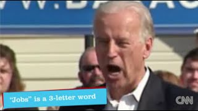 False: Biden claims "JOBS" is a 3-letter word (fact-check by comedian K-von)