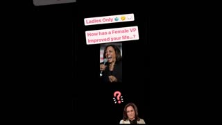 How Has A Female VP Changed Your Lif?  (comments gonna be good👍😂)