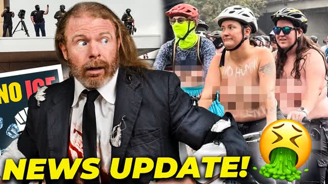 Naked Protestors Gross Out ICE Agents! Trump Gets Pfizer�d? And more!