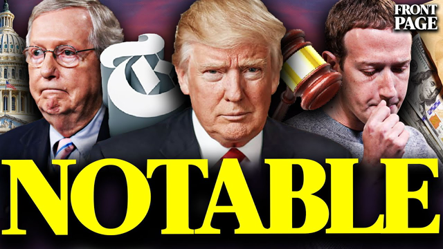 Trump thanks NYT for lawsuit report;Mcconnell changes tune;Zuckerberg loses BIG;Mortgage Rate Hike