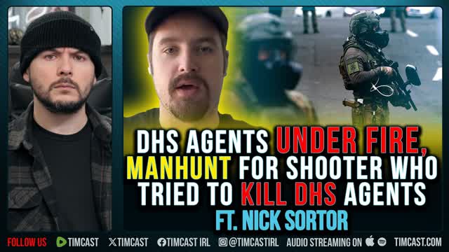 MANHUNT For Man Who OPENED FIRE On DHS, War ERUPTS In Chicago ft. Nick Sortor