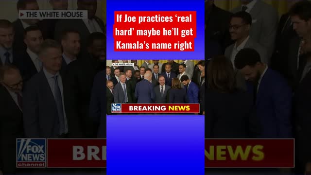 Joe mispronounces VP Kamala Harris’s name #shorts #biden #shortsvideo #shortsfeed