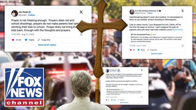 'F--- off' with 'thoughts and prayers': Left erupts after Catholic school tragedy