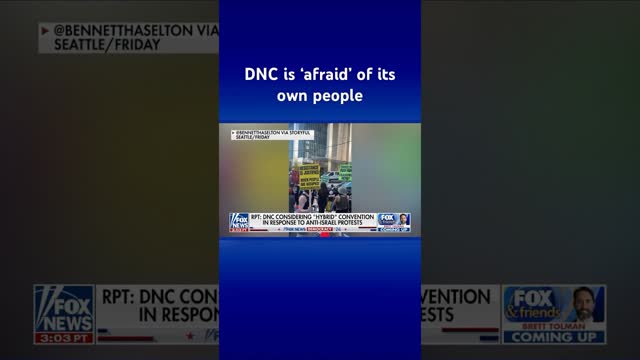 DNC considering ‘hybrid’ convention over anti-Israel protests #shorts
