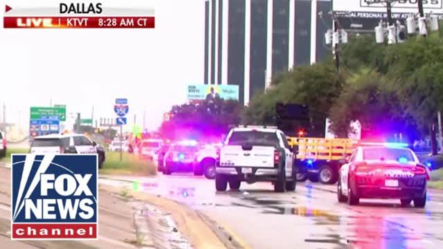 Police hold press conference after deadly shooting at Texas ICE facility