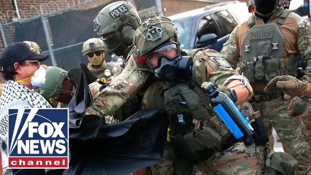 JUST IN: Violence ERUPTS outside Illinois ICE facility