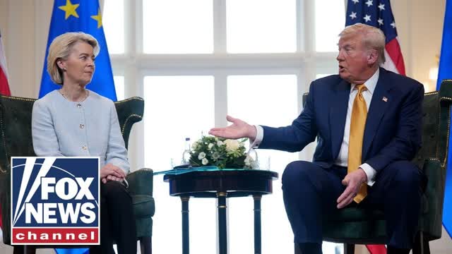 Trump rides momentum from major EU trade deal: 'Dems in the dust'