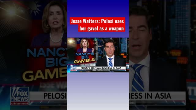 Jesse Watters: Nancy Pelosi is playing diplomat now #shorts
