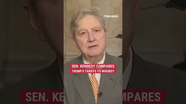 TARIFFS 'ON THE ROCKS': Sen. Kennedy compares Trump's tariffs to finding the right amount of whiskey