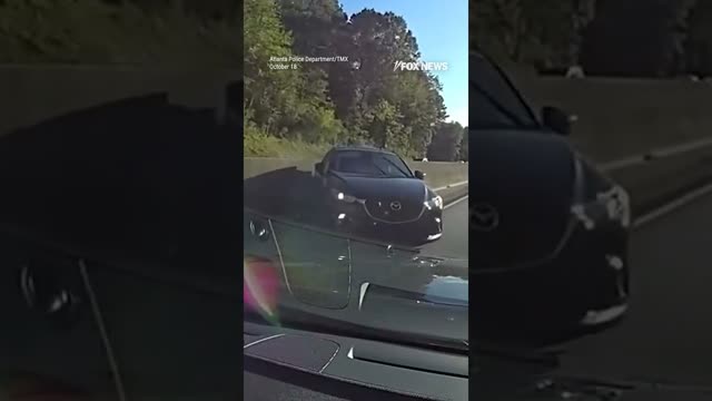 Police use PIT maneuver on Atlanta interstate to capture woman suspected of robbing elderly lady