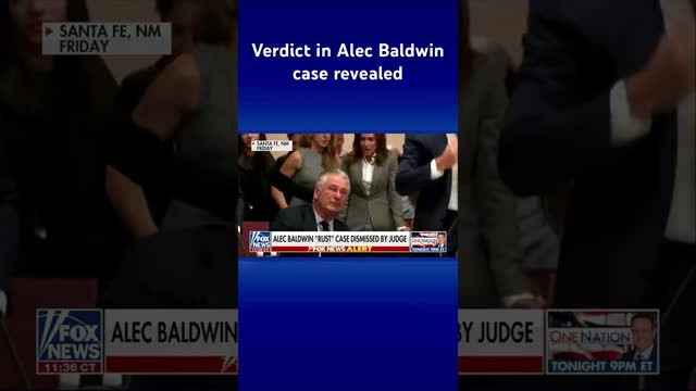 Alec Baldwin moved to tears after ‘Rust’ case dismissed by judge #shorts