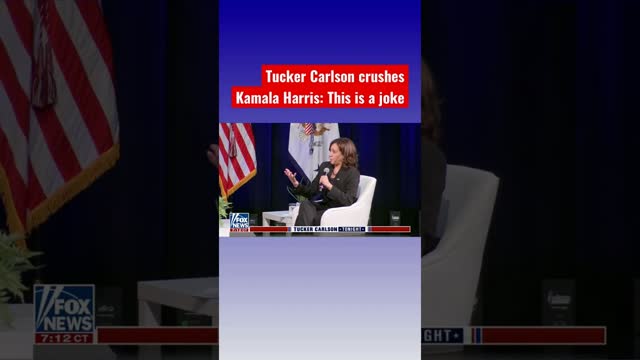 Tucker demolishes Kamala Harris for ‘lecturing’ about energy policy #shorts