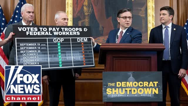 Speaker Johnson updates Democrat shutdown after Trump's 'historic' Knesset speech