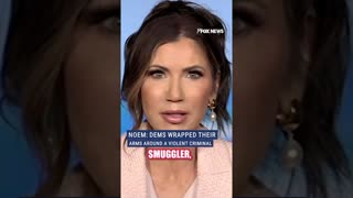 Kristi Noem: Dems support for Abrego Garcia shows who they are #foxnews #shorts #immigration #trump