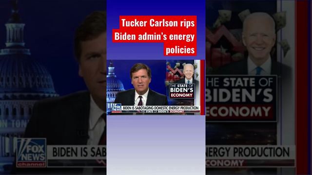 Tucker Carlson: The Biden admin is doing everything it can to sabotage this #shorts