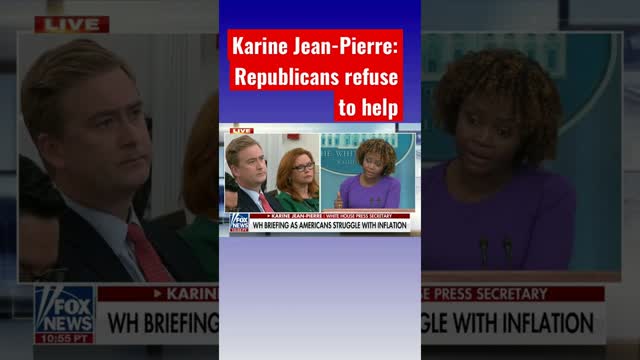 Karine Jean-Pierre: Republicans refuse to be partners with us on the economy