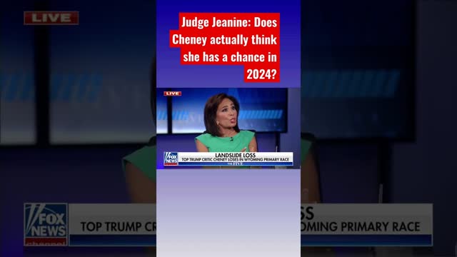 Judge Jeanine: Cheney got clobbered #shorts