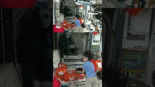 'Alien' greets SpaceX crew as they arrive to rescue stranded astronauts